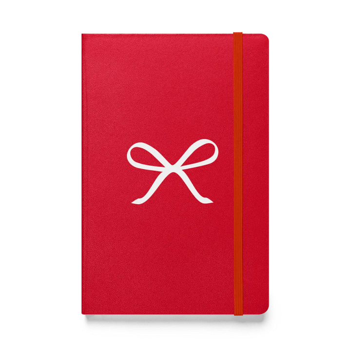 Ribbon Bow Hardcover Bound Lined Notebook product image (1)