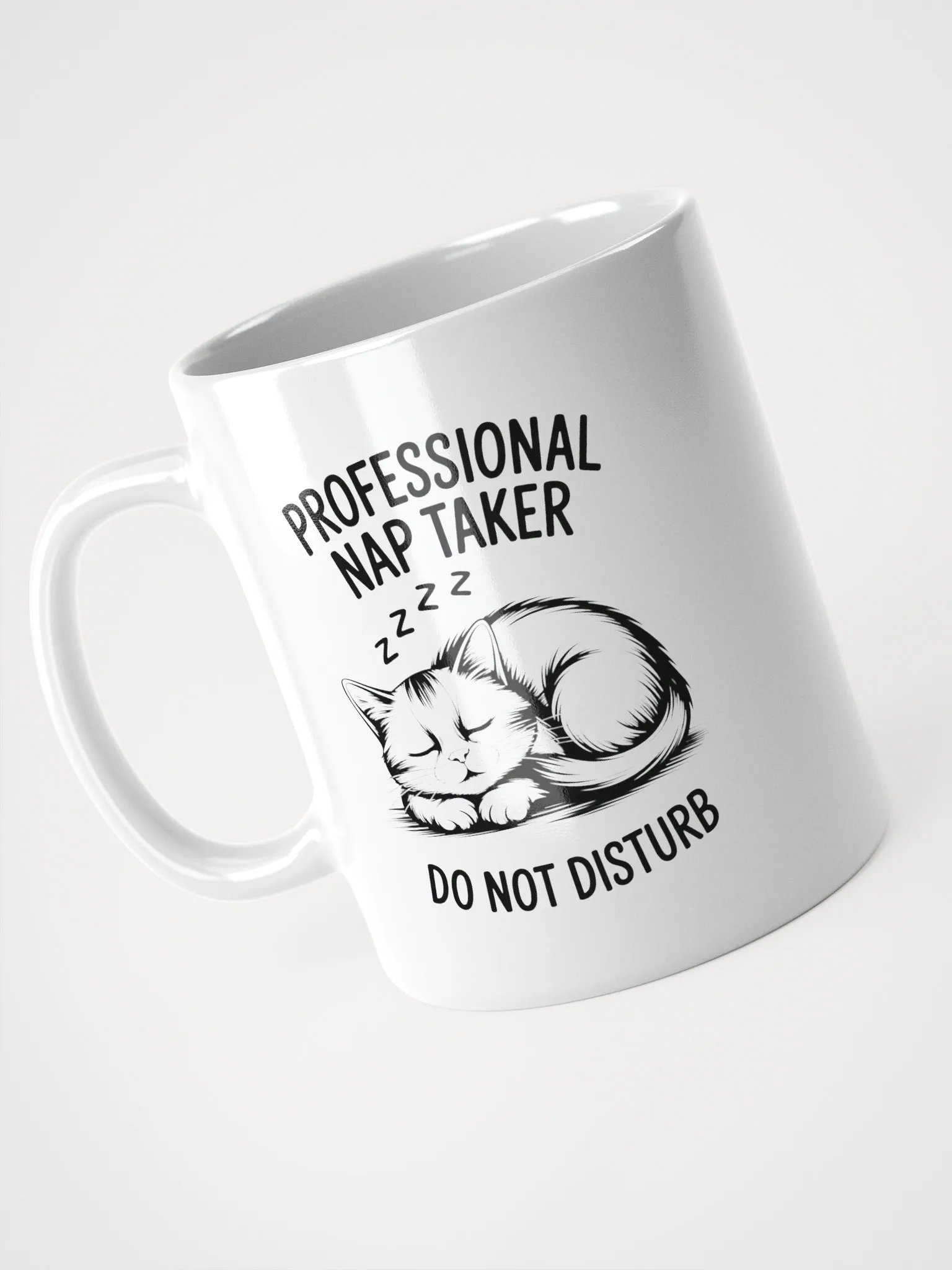 Professional Nap Taker Cat Mug | Funny Sleepy Cat Mug product image (3)
