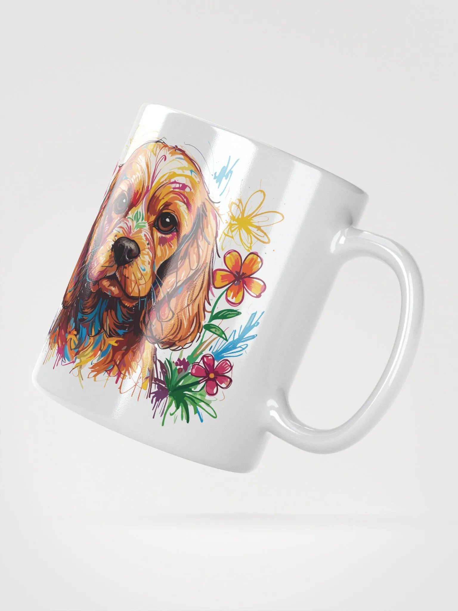 Scribbles Cocker Spaniel 4 , Mug product image (3)