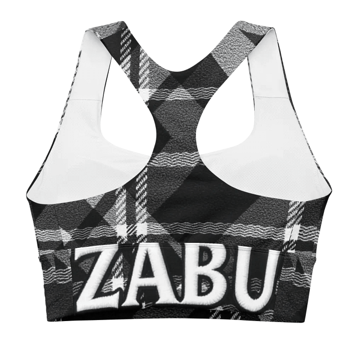 ZABU Plaid Power Longline Sports Bra product image (2)