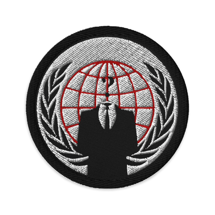 Anonymous Patch Red On White product image (1)