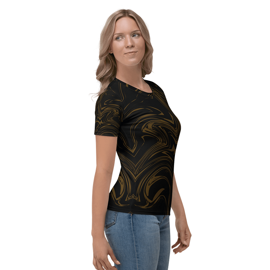 Golden Swirls Women's Crew Neck T-Shirt product image (4)