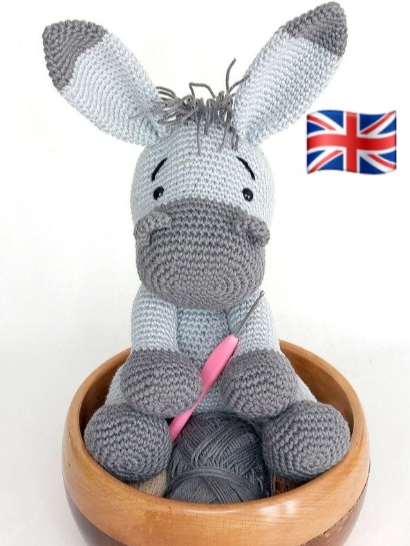 UK Pattern - Amigurumi Crochet Donkey product image (1)