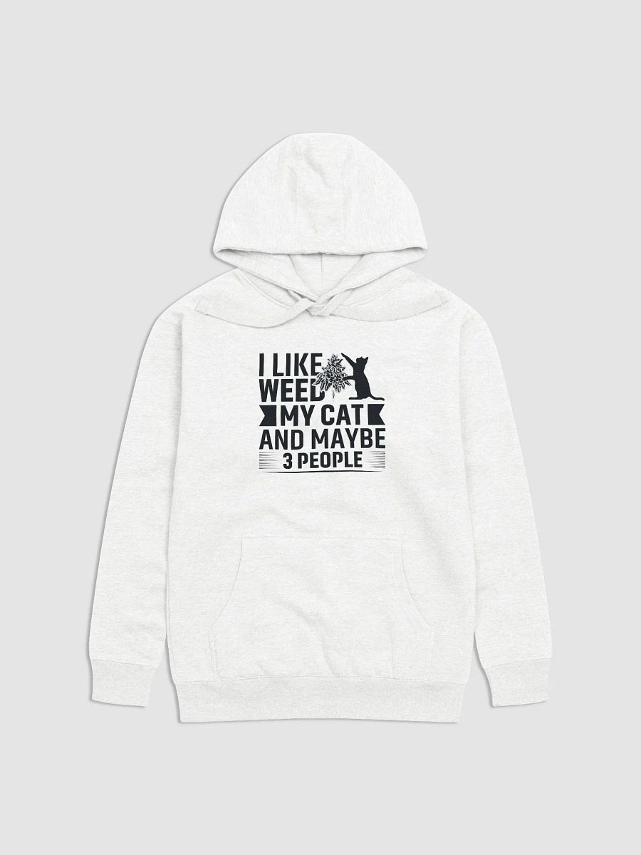 I Like Weed, My Cat & Maybe 3 People - Adult Hoodie product image (1)