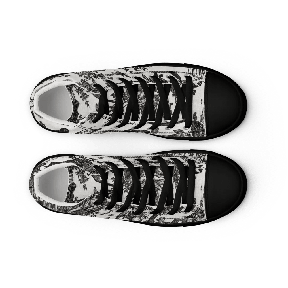 Jean–Baptiste Marie Hüet. Men's Rural Toile High Tops product image (9)