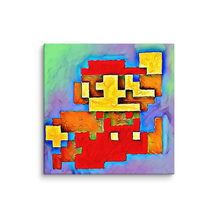 8-Bit Red Plumber Canvas product image (3)
