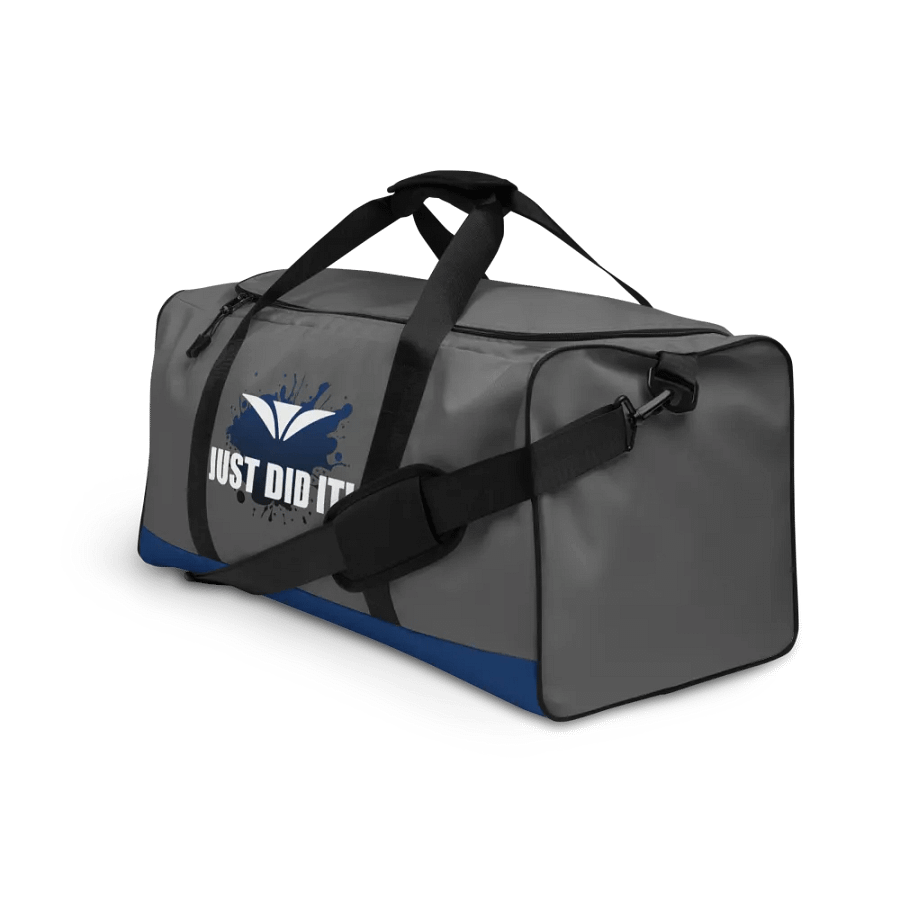 Just Did It! Blue Splatter Gray Duffle Bag product image (3)