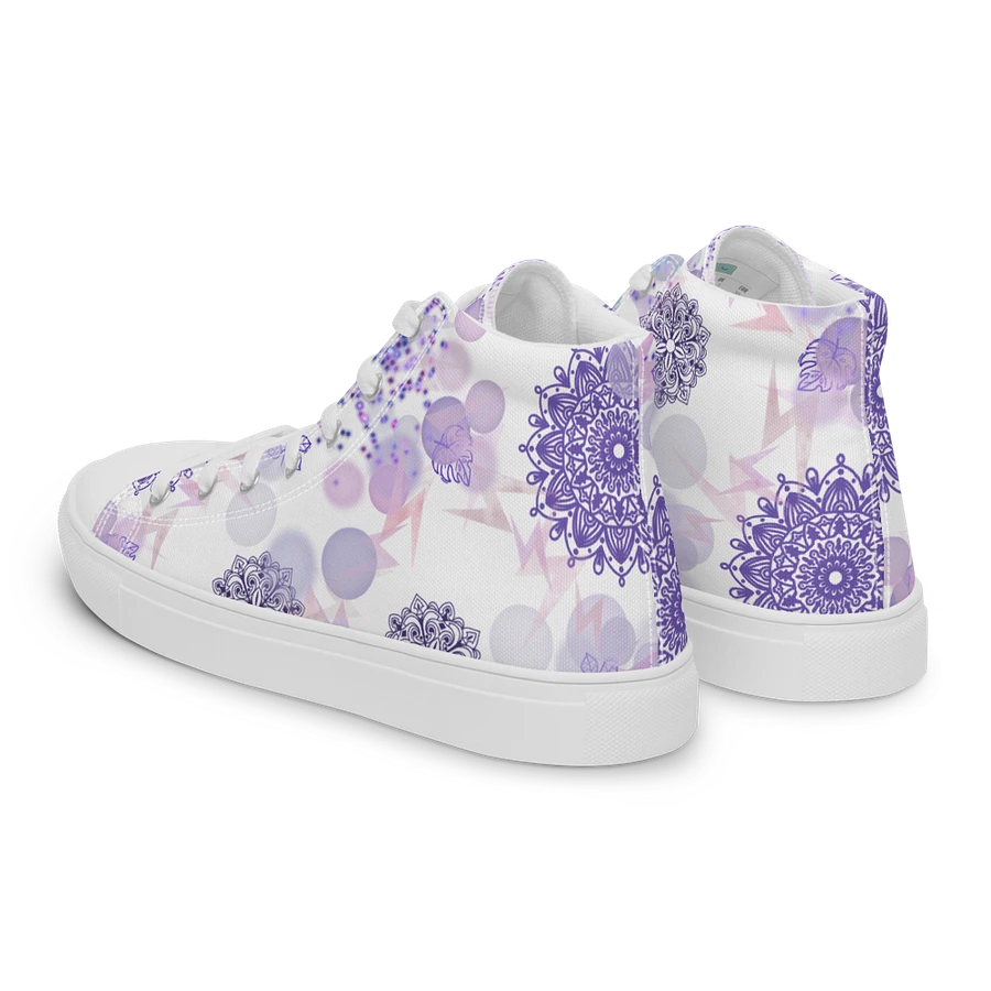 Lilac Mandala Lace Up Womens Shoes product image (3)