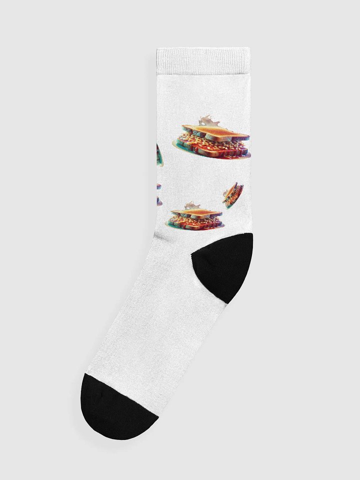 EcoArt SoupSandwich Crew Socks product image (1)