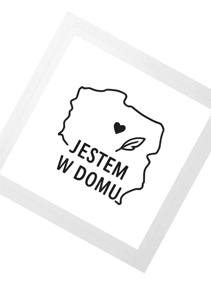 Jestem w Domu Poland Map Heart Sticker product image (5)