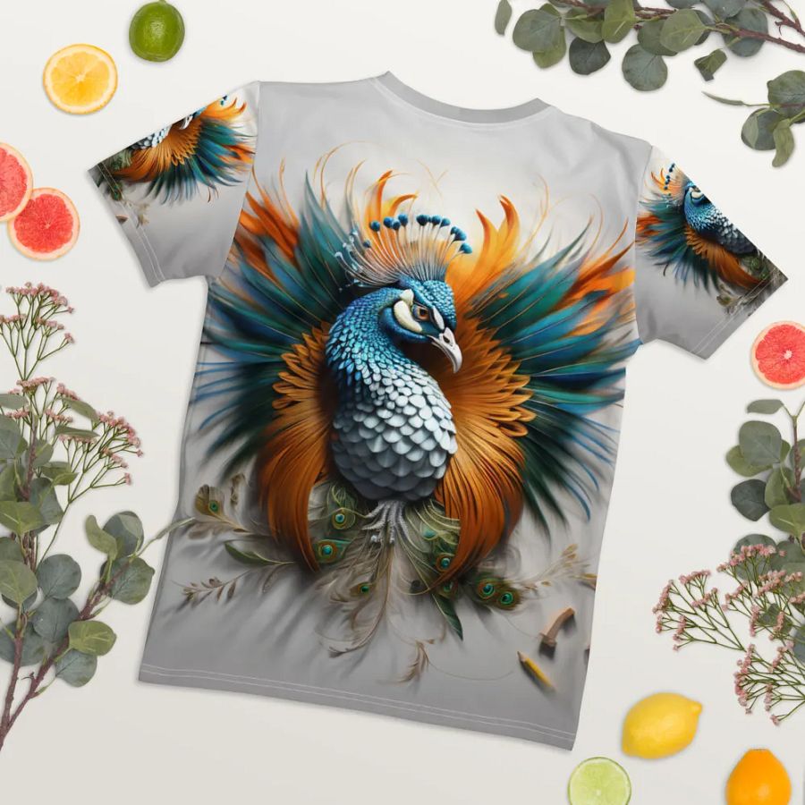 Peacock Vibrant T shirt product image (5)