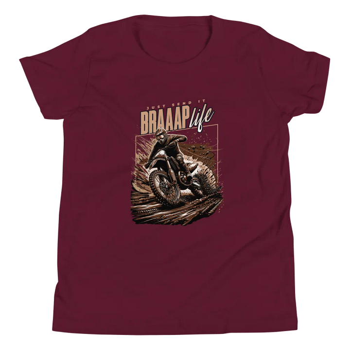 BRAAAP LIFE! Dirt Bike Youth T-Shirt product image (25)