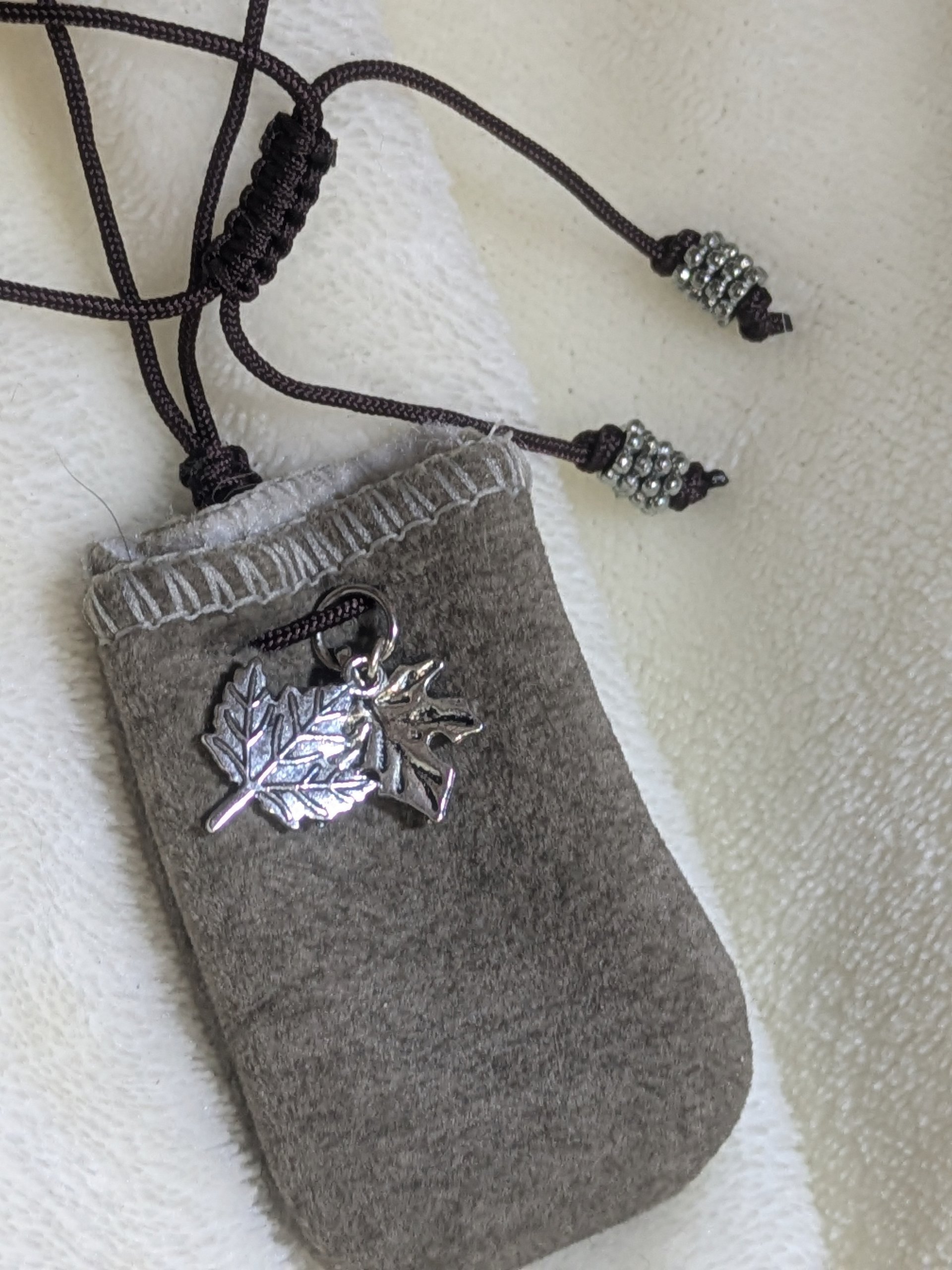 Moonlit Autumn Vale Adjustable Pouch Necklace product image (2)