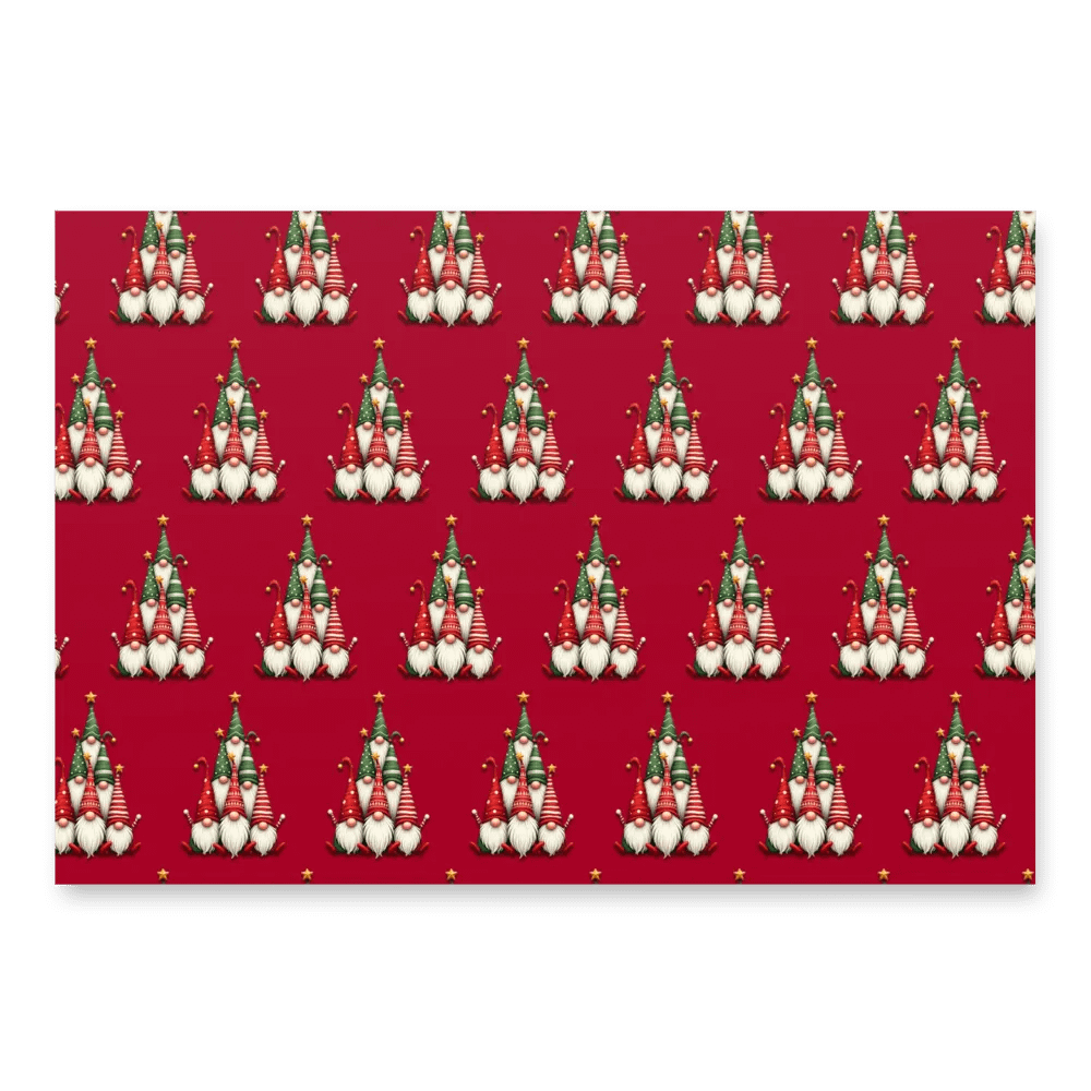 Merry Christmas Gnomes Giftwrap Paper product image (3)
