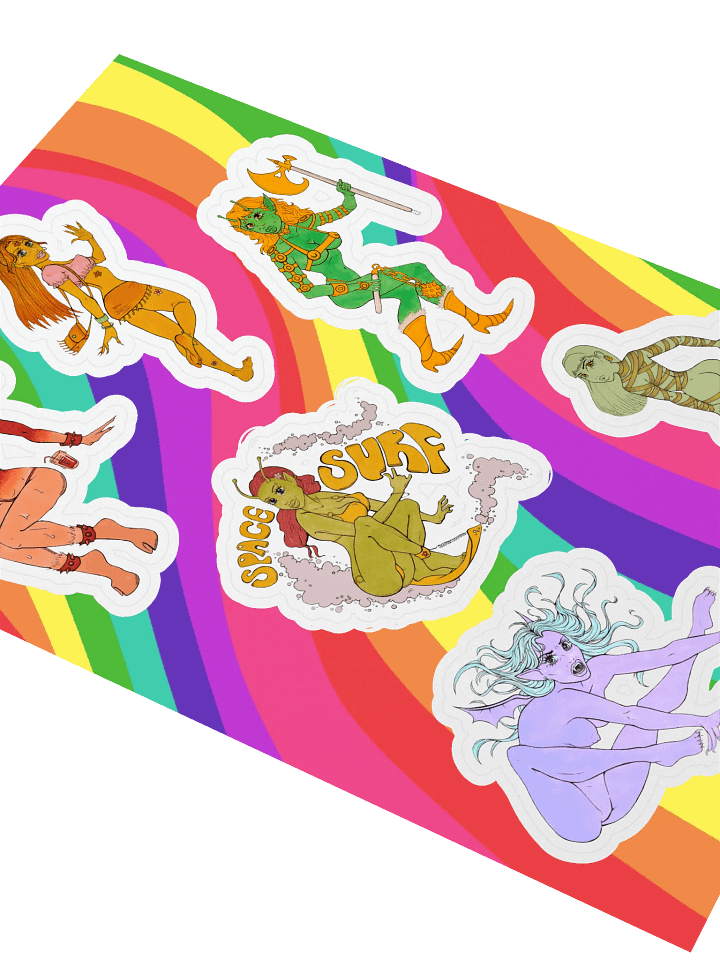Pinuptober sticker sheet with background product image (2)