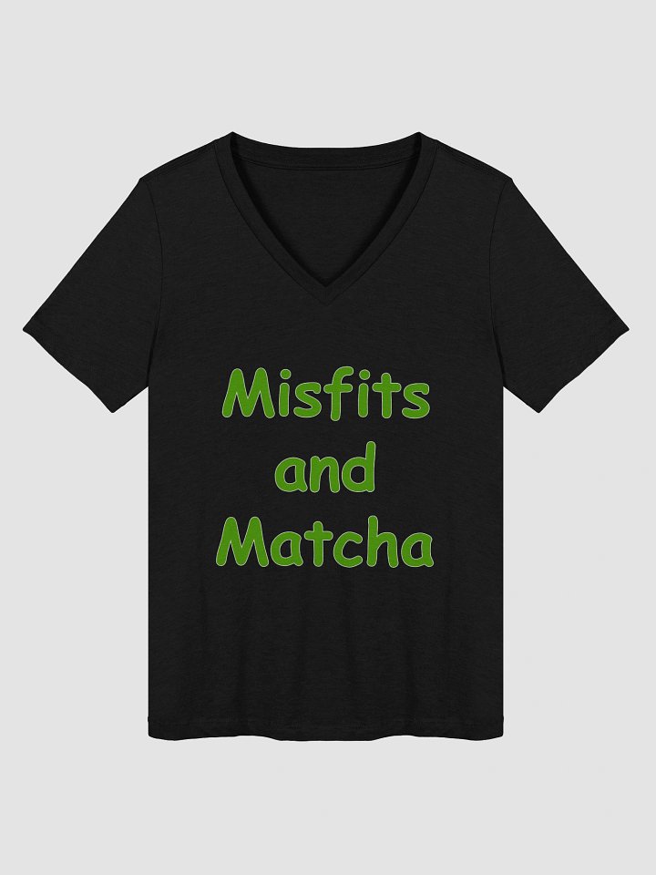 Women's Misfits and Matcha V Neck Tee Shirt product image (1)