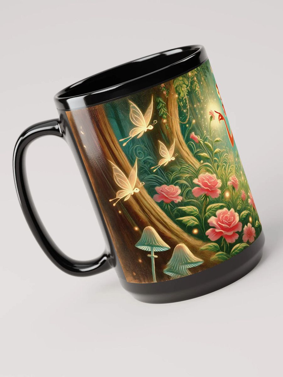 Flower Fairy - Black Glossy Mug 15 oz product image (4)
