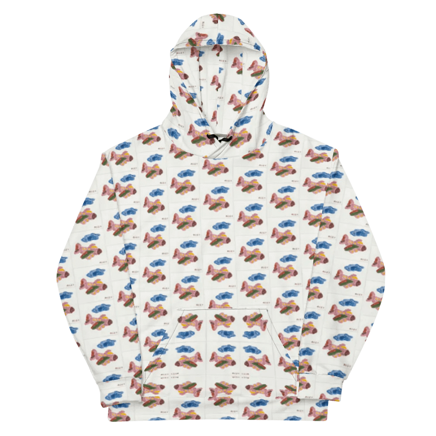 Kid Airplane (All-Over Print Recycled Unisex Hoodie) product image (4)
