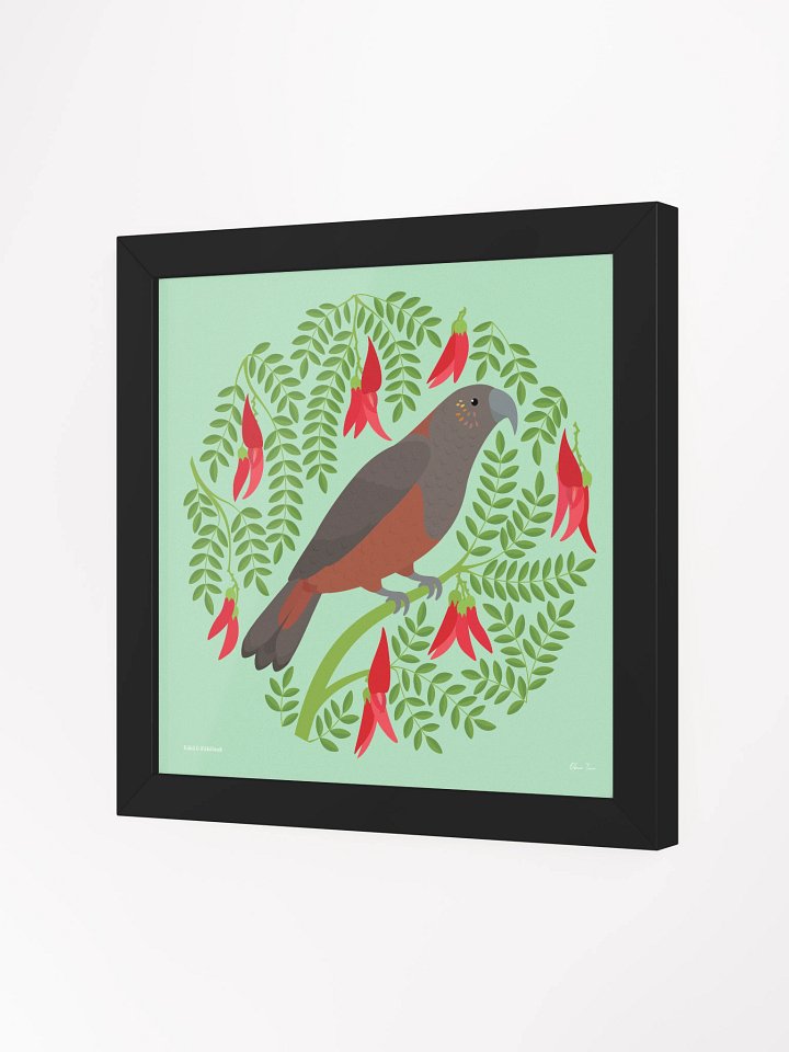 Kākā in Kākābeak Framed Wall Art product image (21)