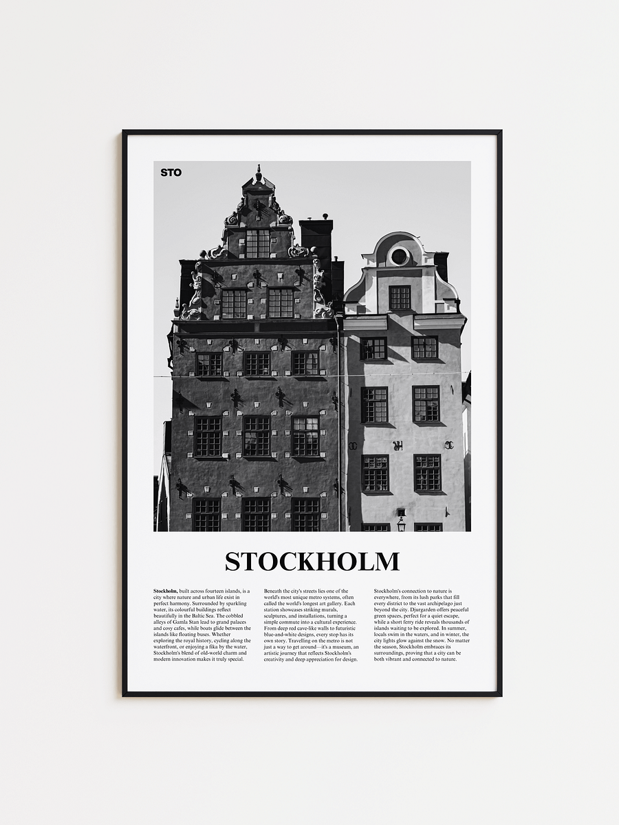 Stockholm 01 Newspaper Poster product image (1)