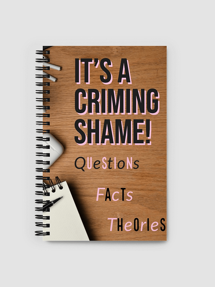 [ACrimingShame] It's A Criming Shame Spiral Notebook product image (1)