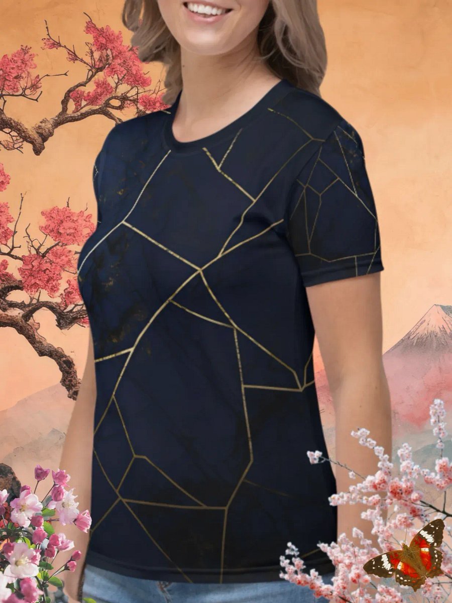 Elegant Violet & Gold Kintsugi product image (2)