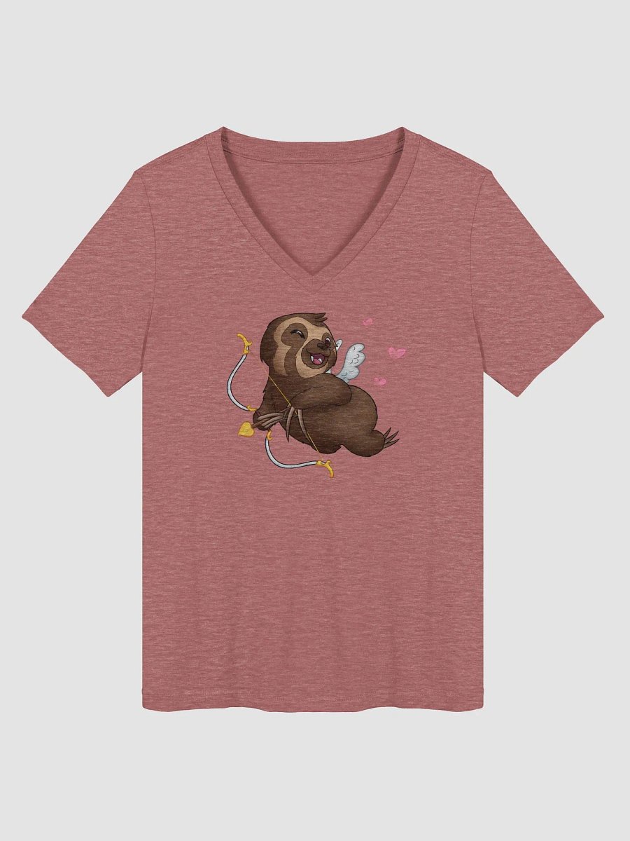 Cupid Sloth V-Neck Tee product image (3)