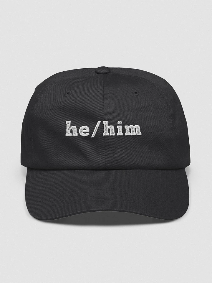he/him - Embroidered Hat product image (1)