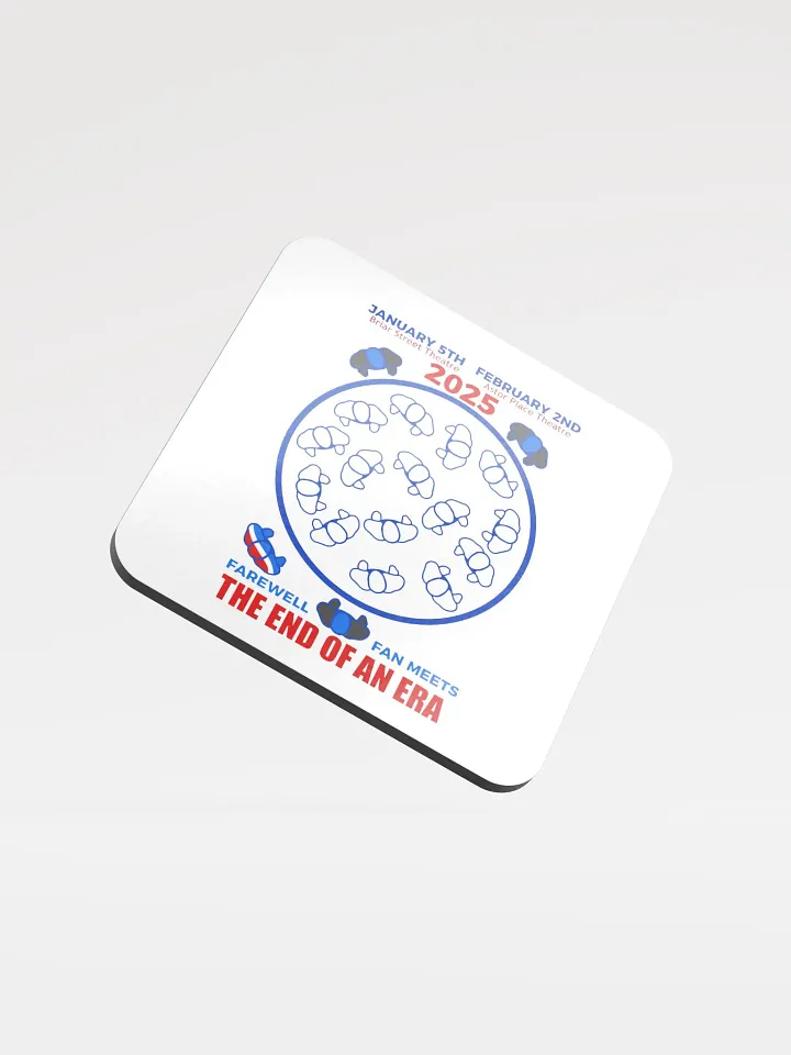 Blue Man Group's Farewell to An Era Fan Glass Coaster product image (1)