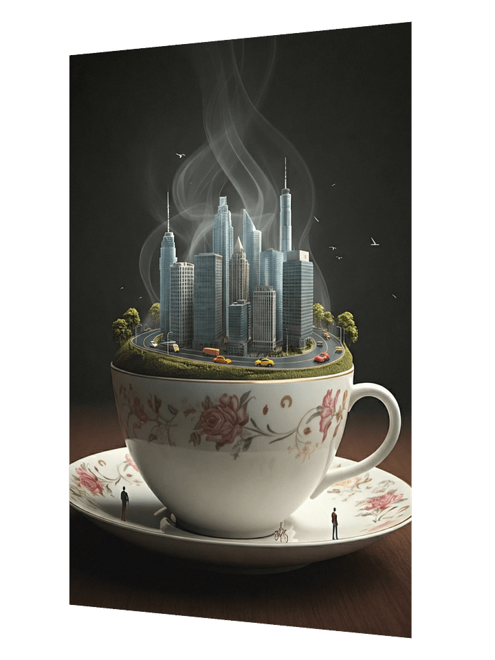 Cityscape in a Teacup Enhanced Matte Paper Poster product image (6)