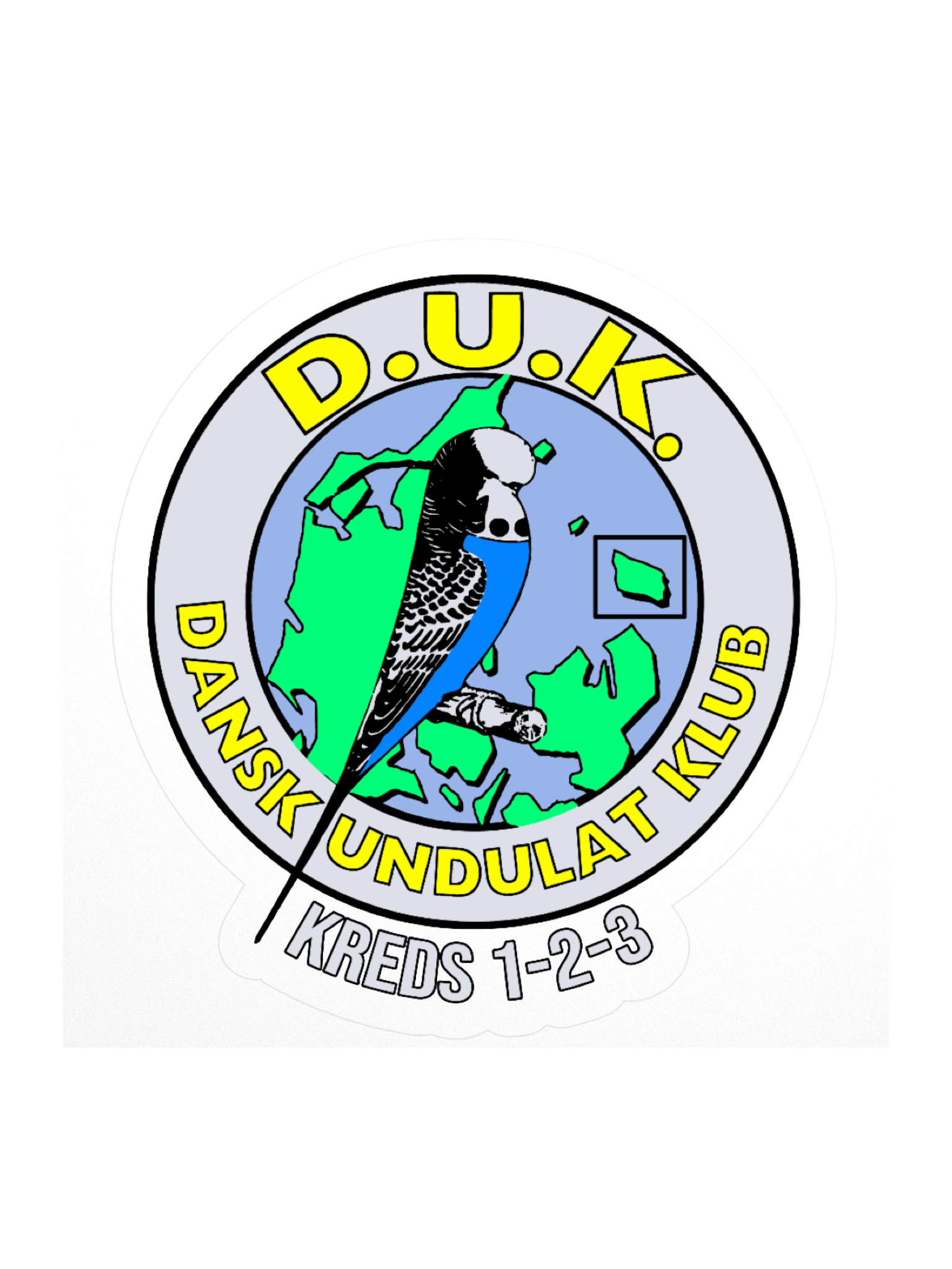 Dansk Undulat Klub - Sticker product image (1)