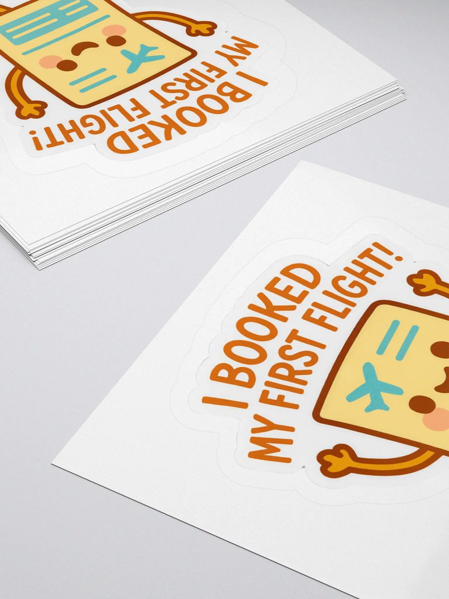 “I Booked My First Flight” Sticker product image (15)