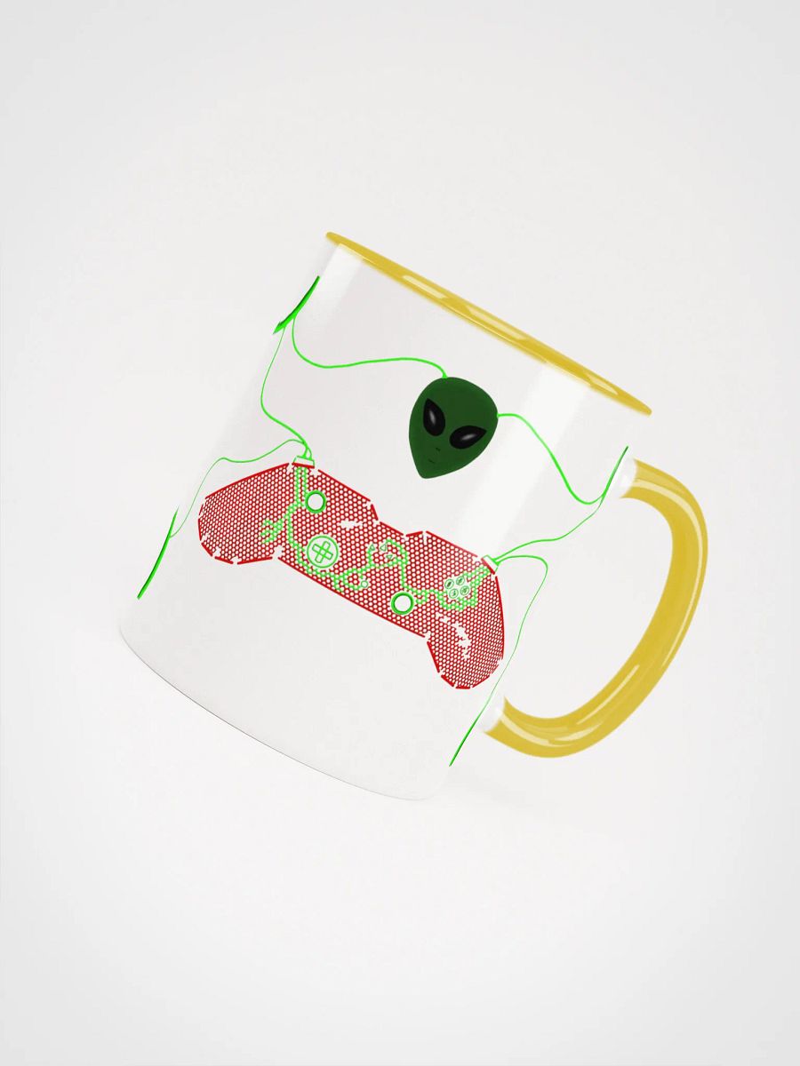 Galactic Green Alien Ceramic Mug product image (4)