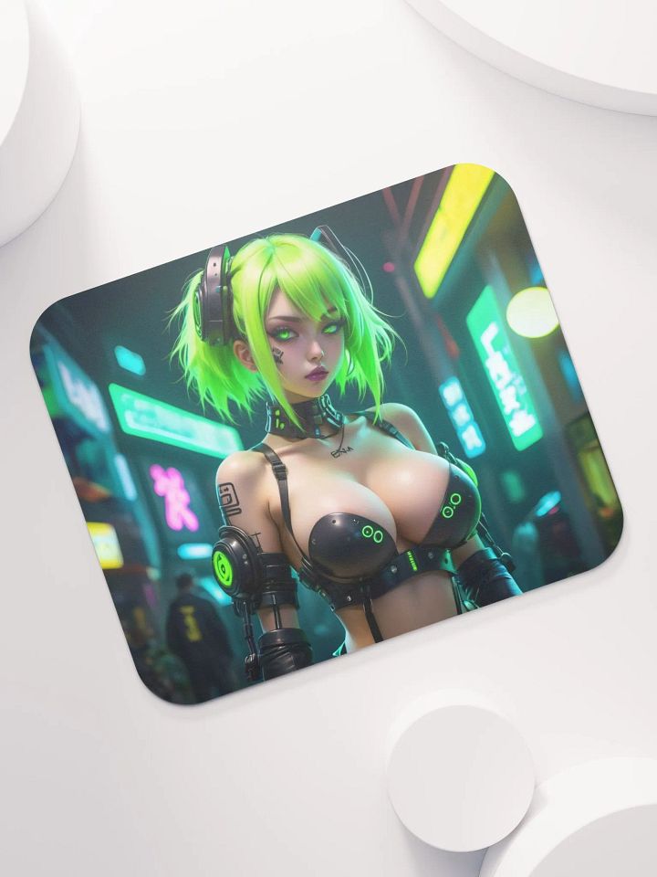 Neon Cyberpunk Mouse Pad product image (1)
