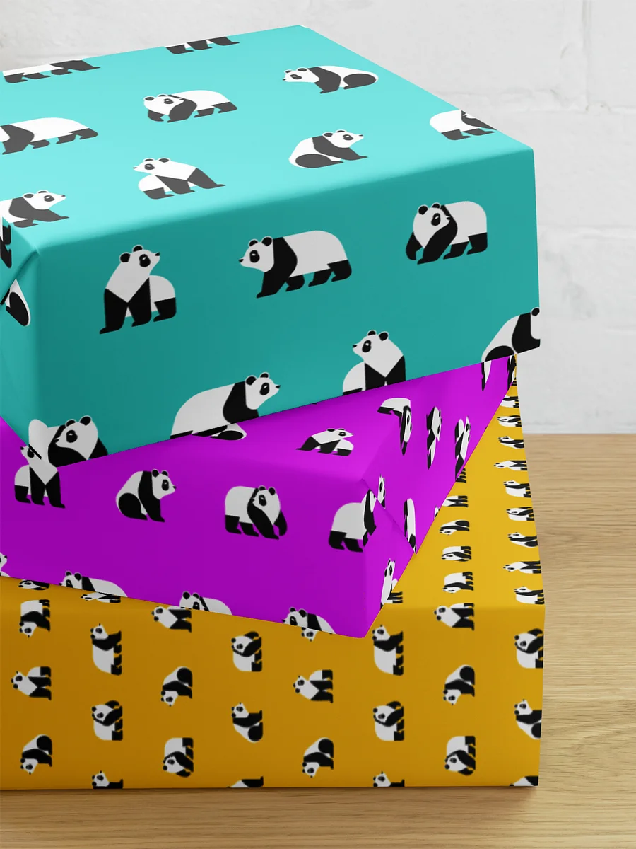 Pandas Are Here Wrapping Paper Image 4