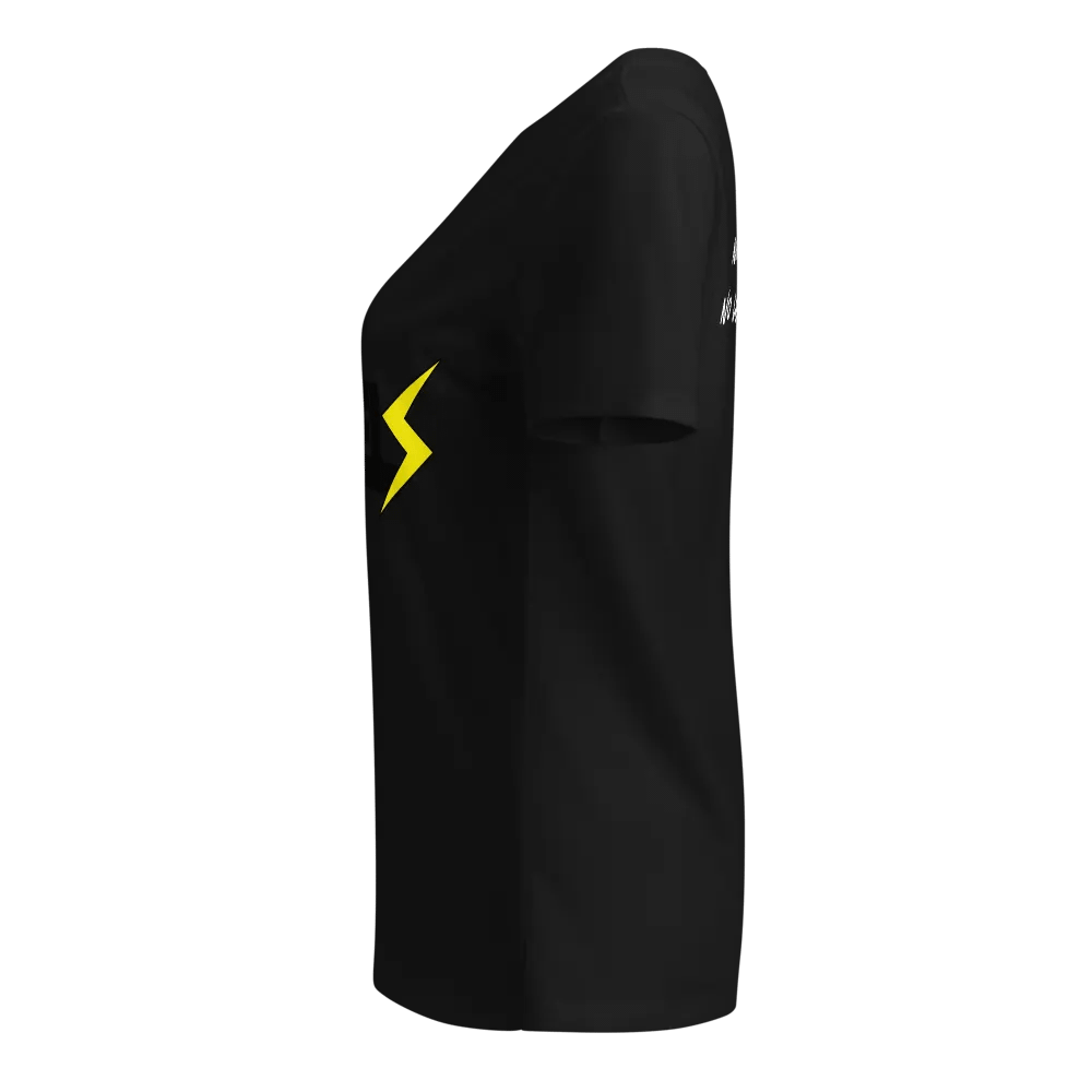 Woman's V Neck | Black | Black/Yellow product image (7)