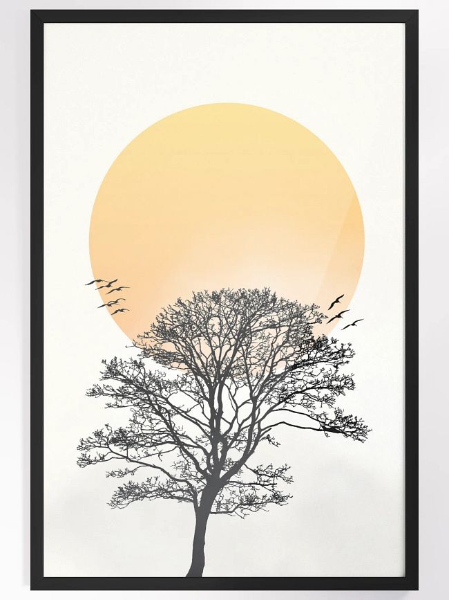 minimalist nature and silhouette
