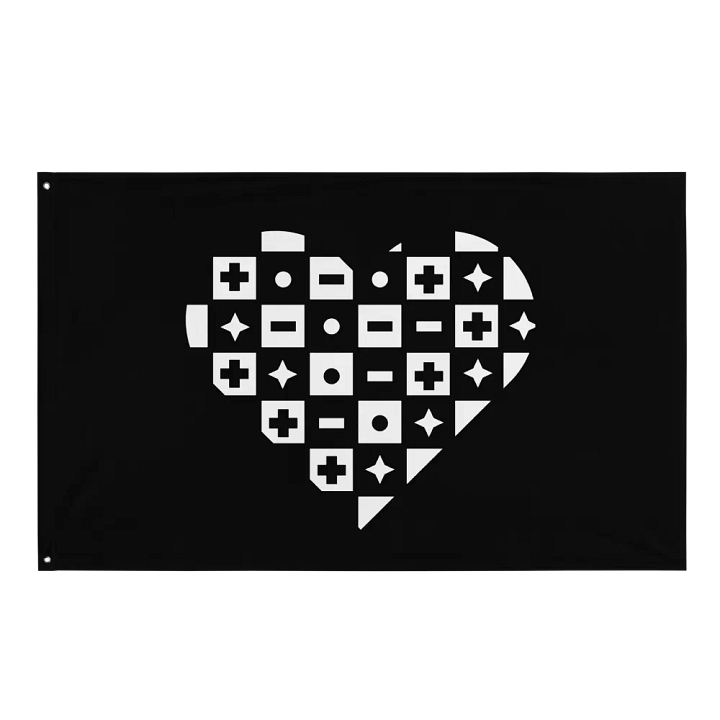 Kids Of Konnektikut Checkered Heart Flag product image (1)
