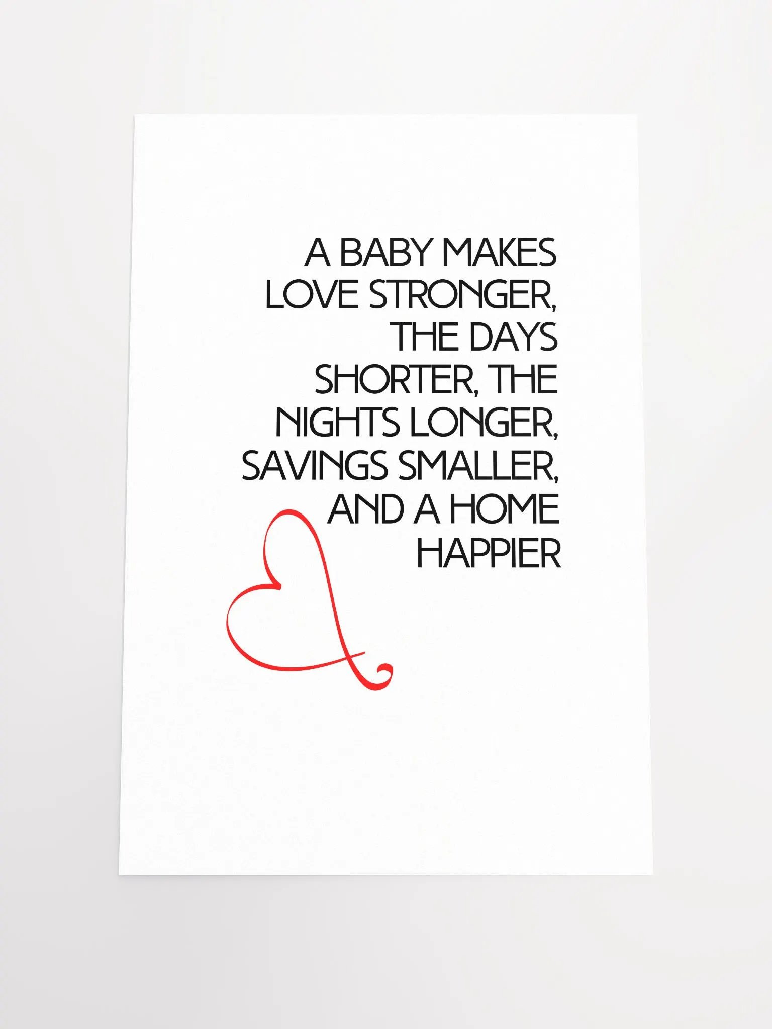 Nursery Wall Art Poster 