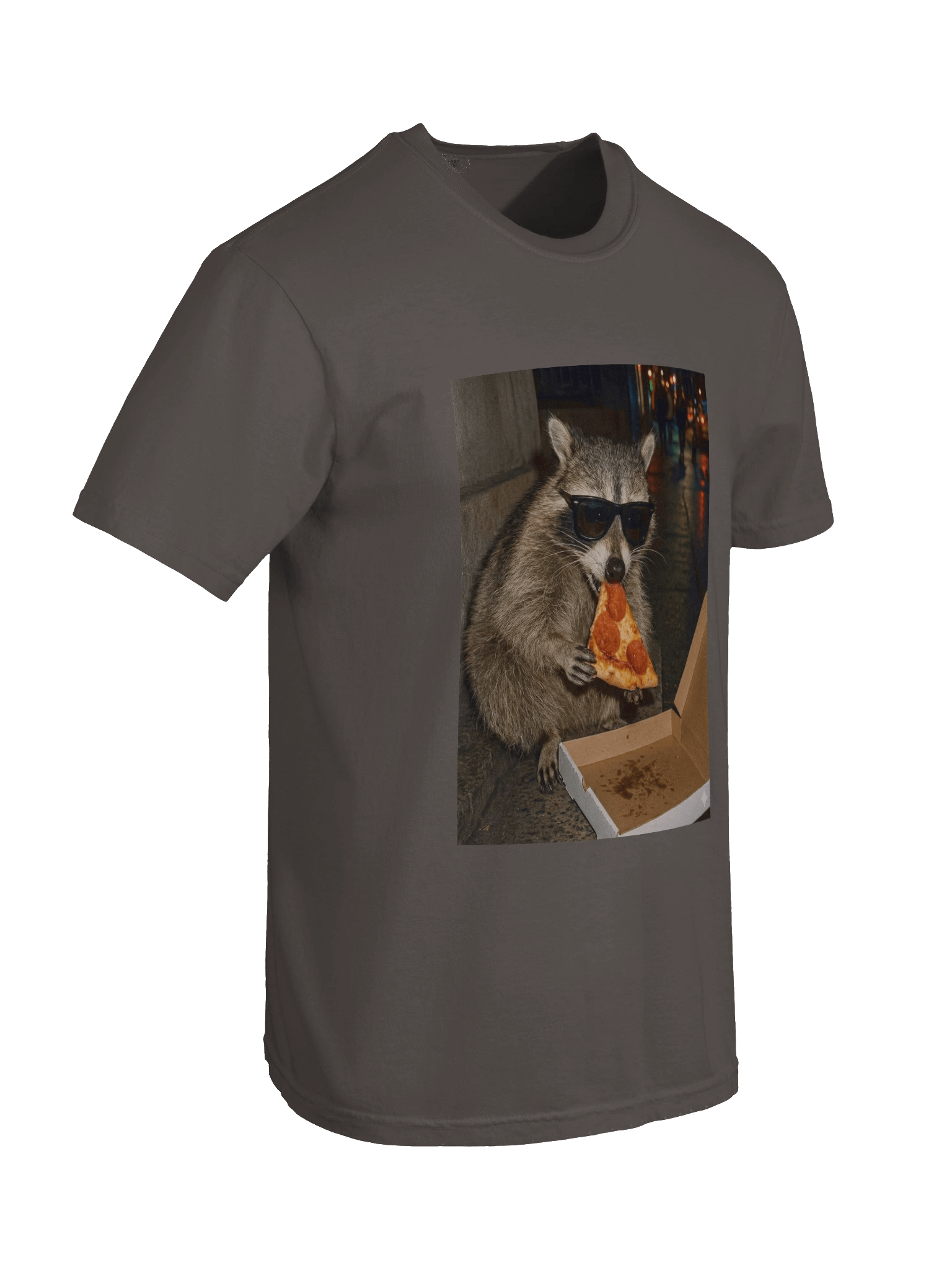 Midnight Snack Raccoon | Funny Pizza Lover Comfort Colors® Tee product image (7)
