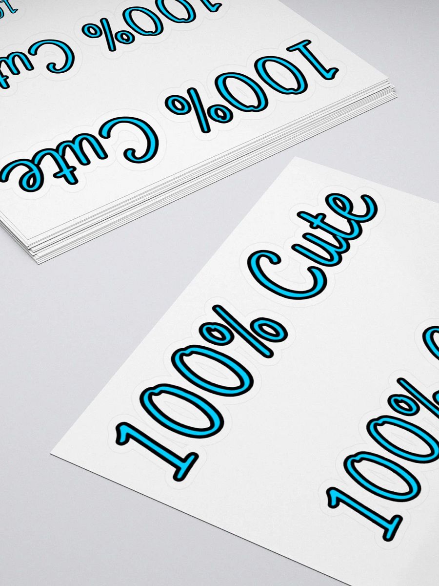 100% Cute Sticker (Blue) product image (4)