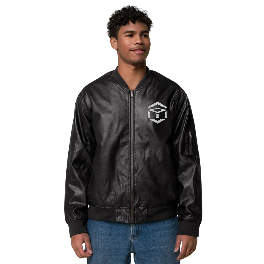 TET Leather Bomber Jacket product image (2)