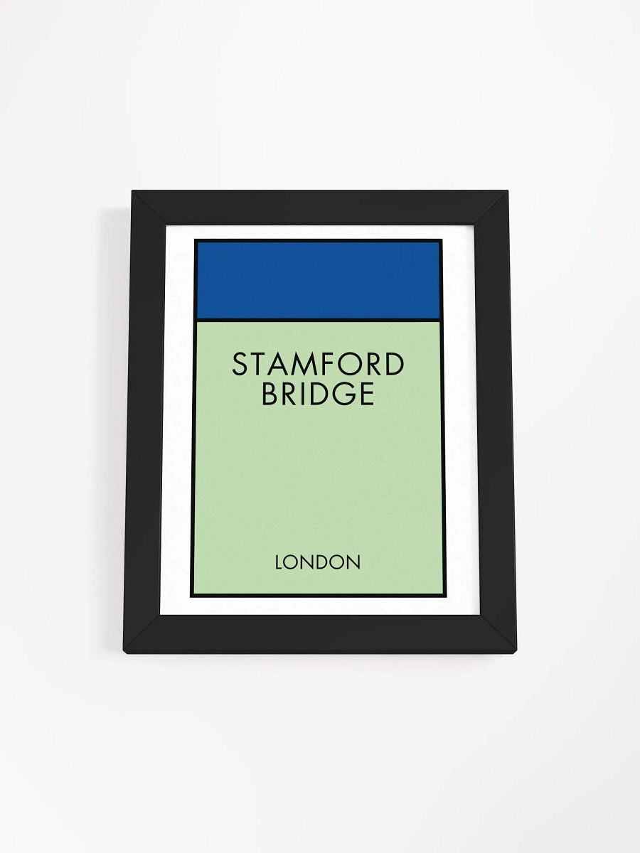 Stamford Bridge London Monopoly Title Art Framed Print product image (4)