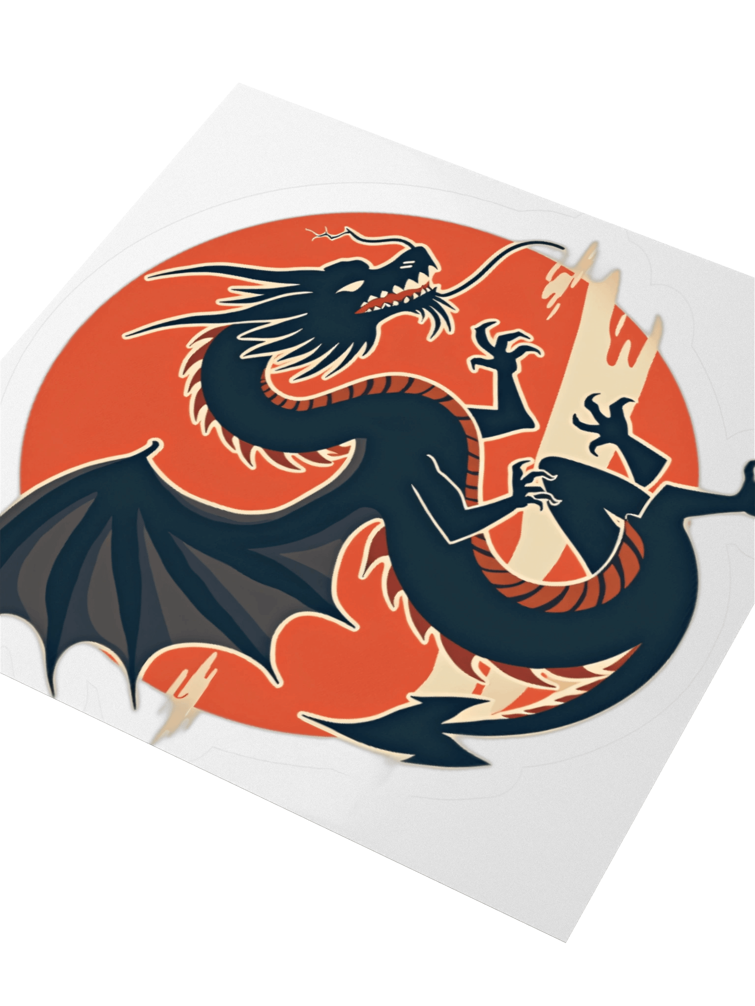 Dynamic Dragon Kiss Cut Stickers product image (3)