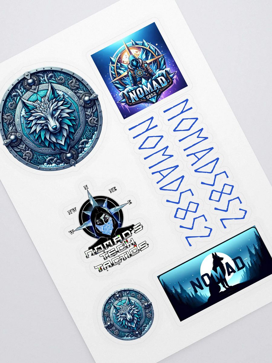Mystic Wolf Shield Sticker Sheet product image (1)