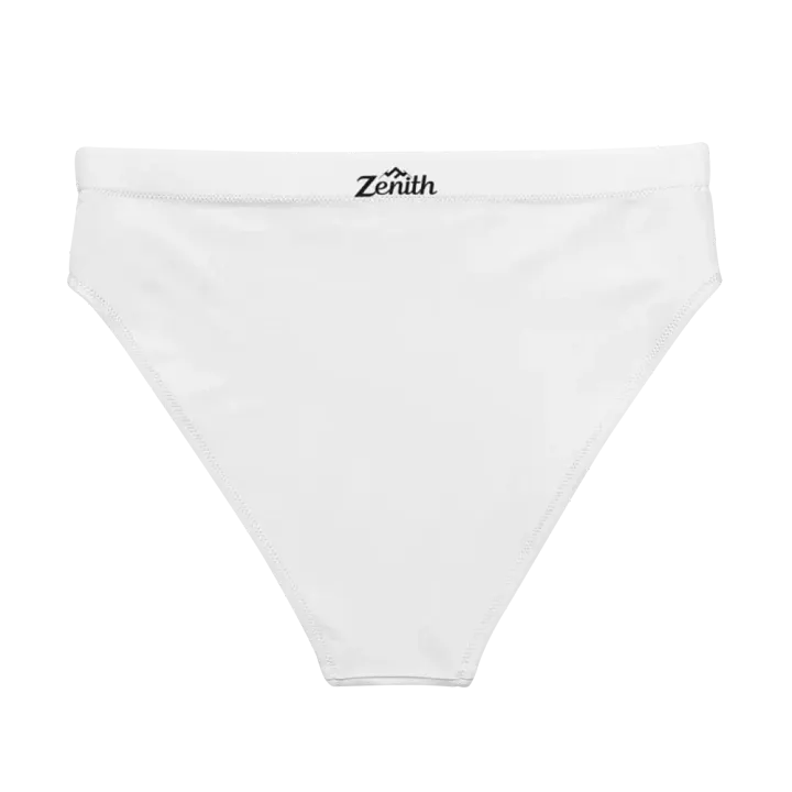 White Zenith Blank Canvas Women's High Waisted Bikini Bottoms product image (2)