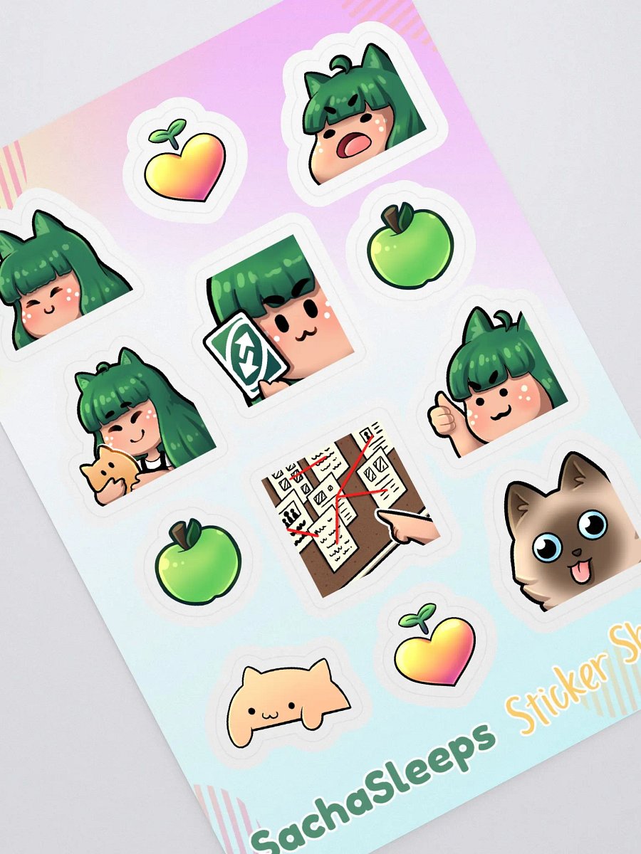 SachaSleeps Sticker Sheet product image (1)