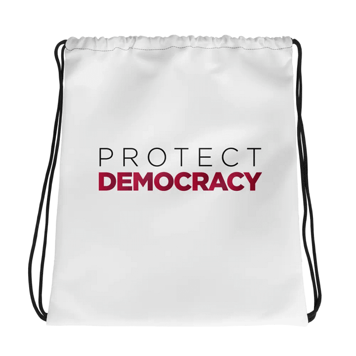 "Protect Democracy" Drawstring Bag product image (1)