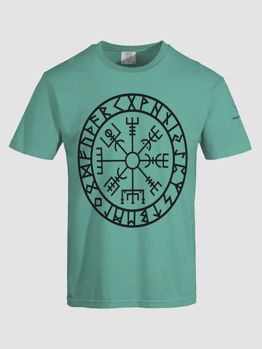 “Path of the Warrior” Vegvisir Rune T-Shirt – Forged In Valhalla Edition product image (17)