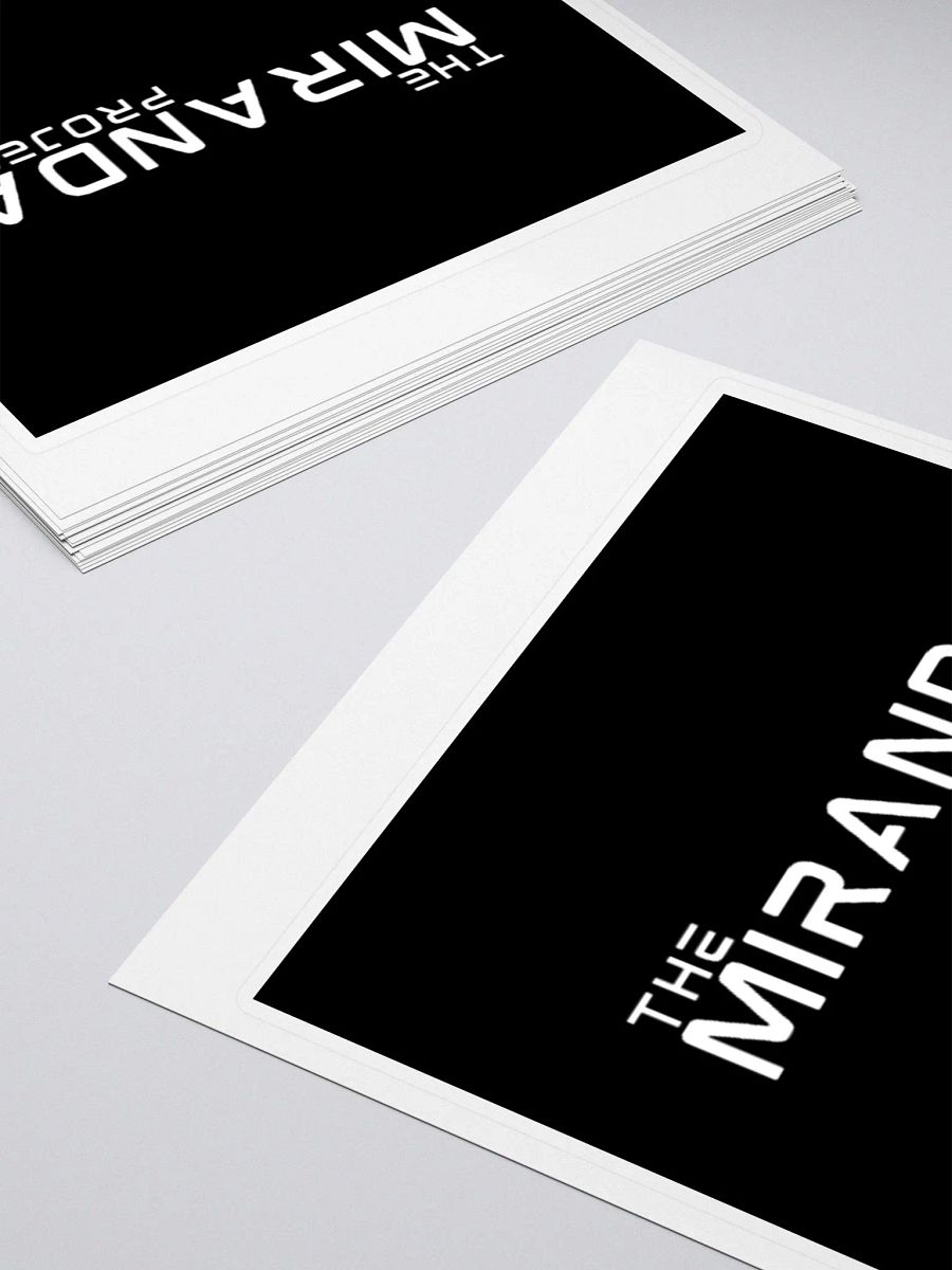 The Miranda Project White Logo Sticker product image (4)